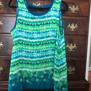 New Directions Multi Color Ladies Sleeveless Top